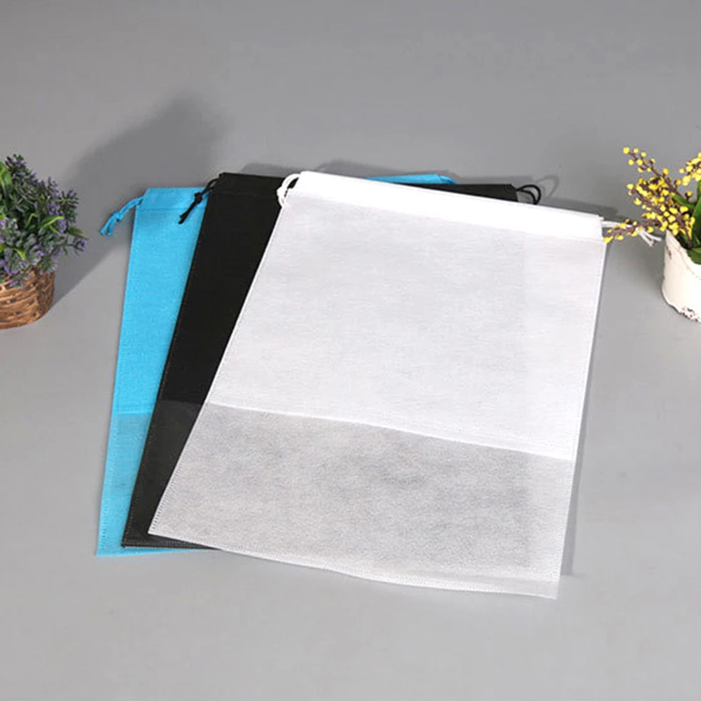 

Travel Drawstring Shoes Cloth Bags Non-Woven Shoes Bag Solid Color Women Men Travel Accessories Travel Organizer Pouch Case 2019