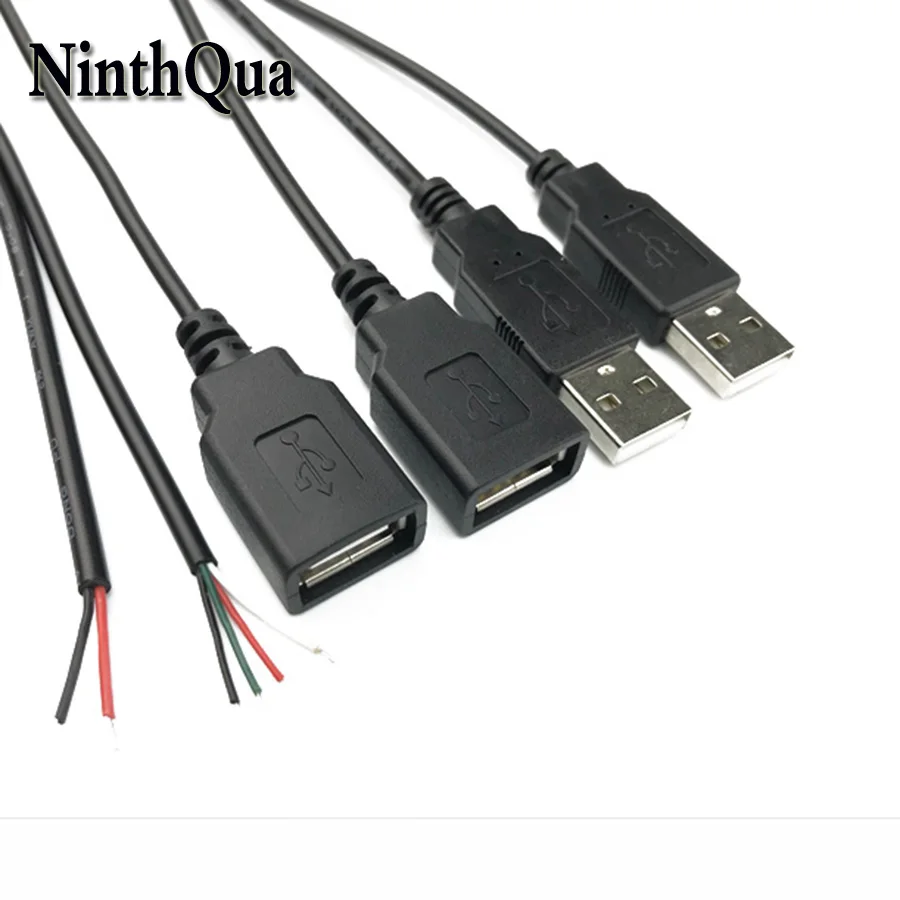 1 шт. сделай сам USB 2 0 типа A сварочный тип штекер гнездовой разъем с 2P/4P кабелем для