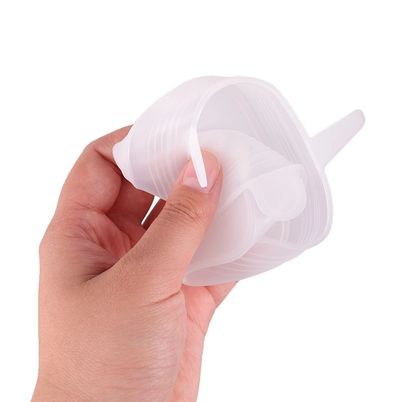 6 шт многоразовые силиконовые крышки квадратные для Еда чаша замены обертывания