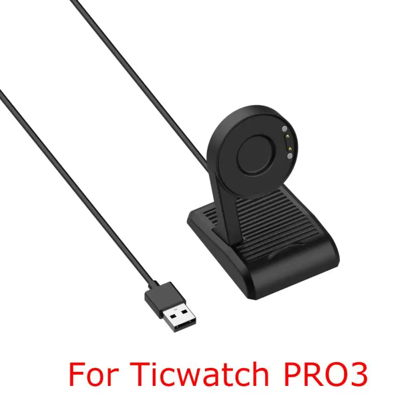 

1PC 1M USB Charger Cable Bracelet Watch Charging Dock Cradle For Ticwatch PRO3 Smart Watch Accessories Vertical Magnetic Charger