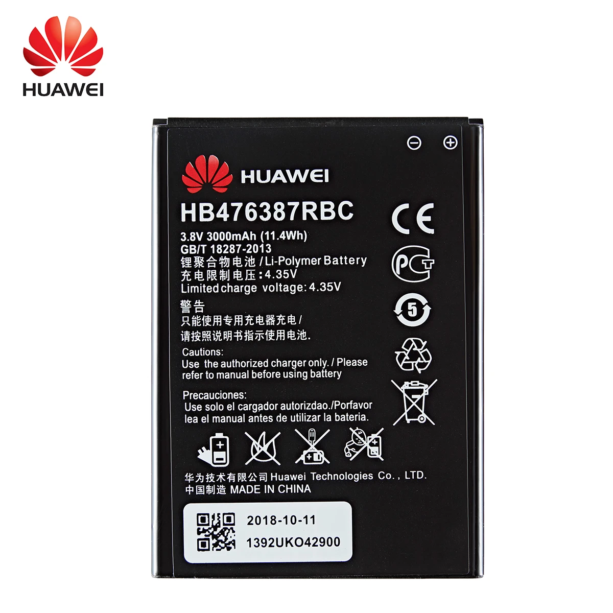 100% Оригинальный аккумулятор Huawei HB476387RBC 3000 мАч для HUAWEI Honor 3X G750 B199 | Мобильные