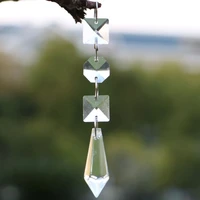 20pcslot clear chandelier glass crystal lamp prism hanging drop pendant lighting partsaccessories