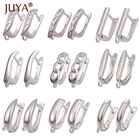 Серьги-Крючки JUYA с кисточками женские, медные аксессуары для самостоятельного изготовления ювелирных изделий ручной работы, с кристаллами, в подарок, 2 пары