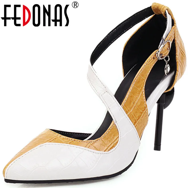 FEDONAS/2021 Пикантные женские вечерние Соответствие цвета обуви для ночного клуба