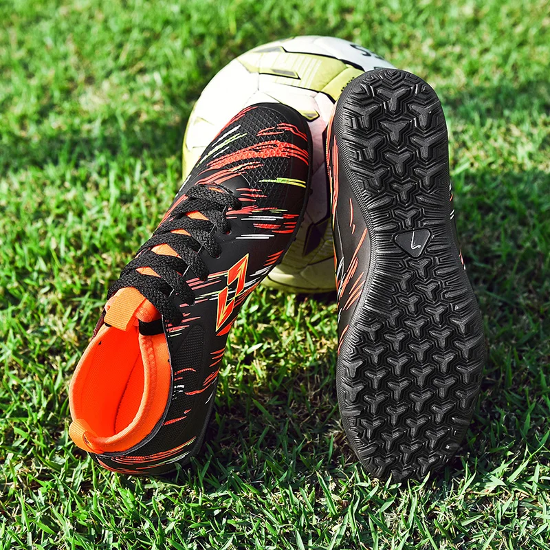 Оригинальные мужские футбольные бутсы тренировочные длинные шипы для детей Phantom