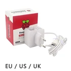 Оригинальный блок питания Raspberry Pi 4 Official USB-C, 5,1 В, 3 А, белое зарядное устройство, адаптер питания для Raspberry Pi 4, Модель B