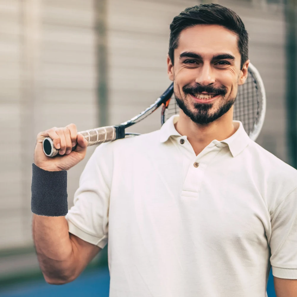 

Badminton Sweatband Support Wristband Easy Safety Exercise Sports Outdoor Running Wrist Accessories for Women Men