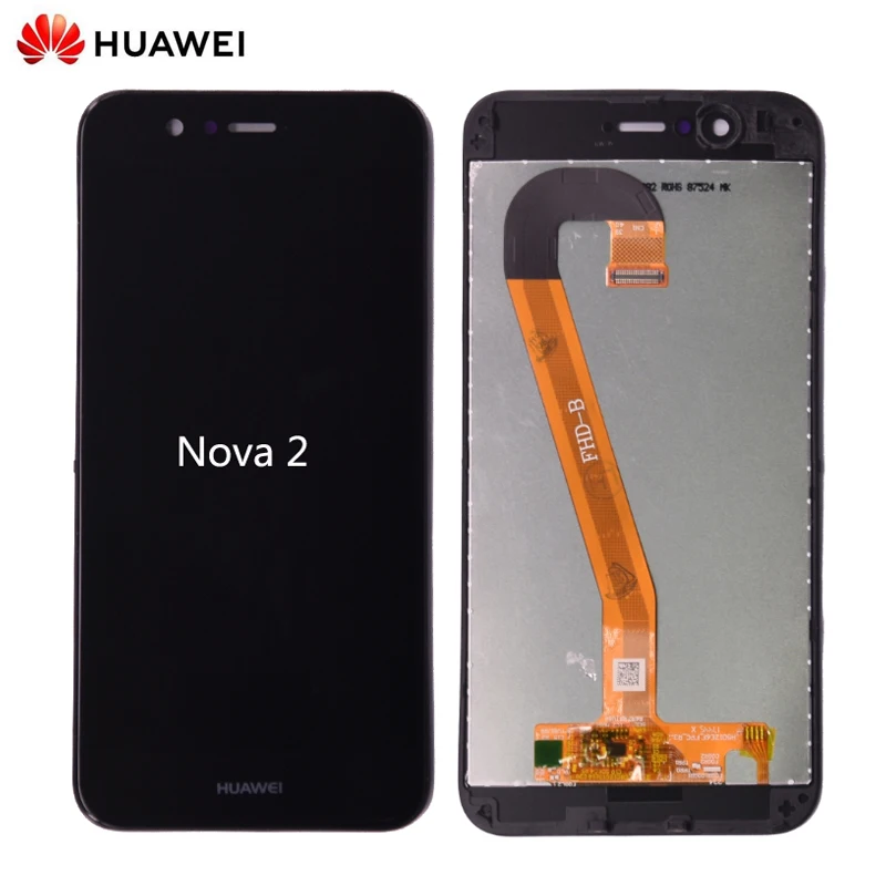 

Дисплей 5,0 ''1920x1080 Для HUAWEI Nova 2, ЖК-дисплей, сенсорный экран, дигитайзер с рамкой для Huawei Nova 2, LCD PIC-AL00