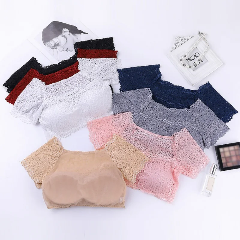 

Women Tank Top Sexy Beauty Back Gathered Bra Fashion Mesh Female Vest