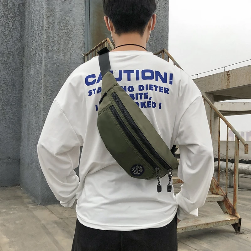 

AOTTLA Male Fanny Pack Hot Sale New Casual Men's Shoulder Bag Fashion Trend Brand Men's Waist Bag Teenage Outdoor Sport Belt Bag