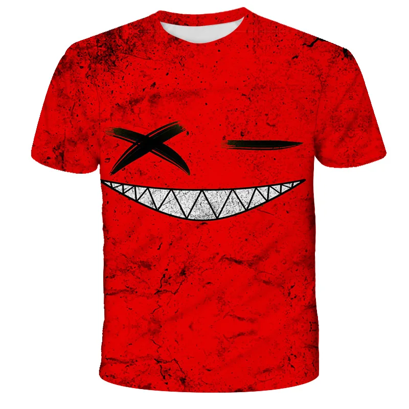 

Летняя модная футболка унисекс с 3D-принтом XO и граффити, детские футболки с короткими рукавами для мальчиков, хлопковые топы для девочек, 2021