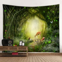 fantasy forest landscape tapestry digital printing tapestry factory direct sales can be customized