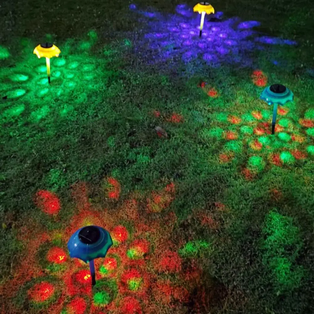 

Mini Umbrella LED Solar Garden Light Outdoor Solar Light Lighting Control Waterproof ABS Solar Lawn Light Yard Lawn Decoration