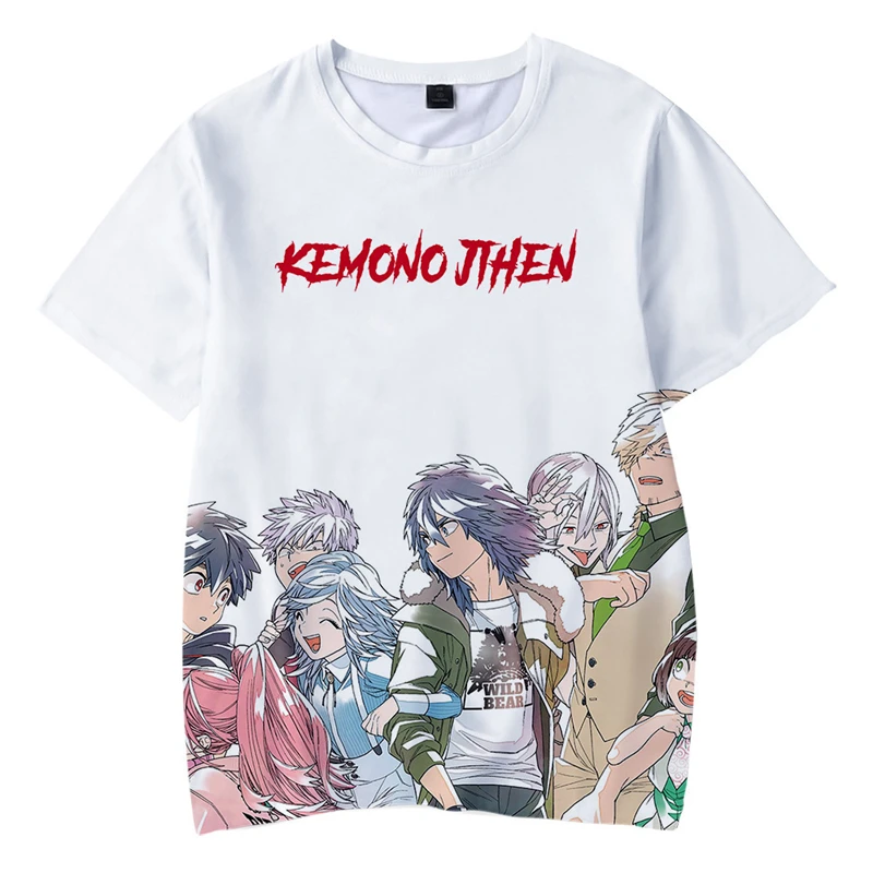 

New 3D-Printed Japanese Game Manga For Boys Girls And Children Casual Short-Sleeved Summer Couple T-Shirt Spells