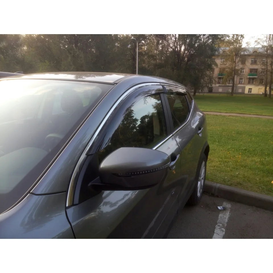 Ветровики для ниссан нисан кашкай дефлекторы окон дождевики окна козырьки