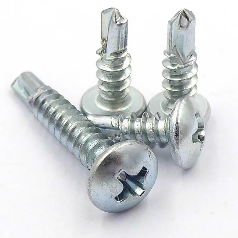 100pcs/set M4.2 M4.8 Sizes Self-tapping Screws 316 Stainless Steel Cross Recessed Pan Head for Woodenwork |