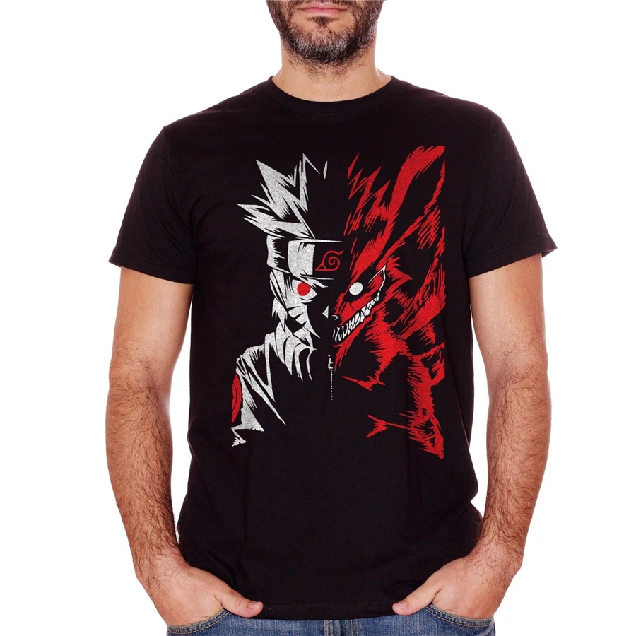 CUC/топы Футболка Cofbeats Naruto Manga Hokage Fox Nine Tails Itachi Забавная футболка с круглым