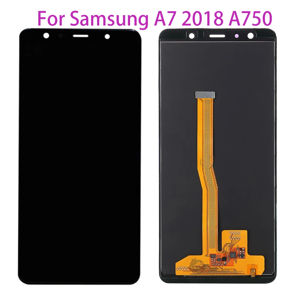 TFT LCD для Samsung Galaxy A7 2018 A750 A750G SM-A750F SM-A750FN сенсорный экран дигитайзер ЖК-дисплей A750F |
