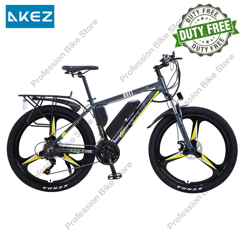 

Электрический велосипед AKEZ 002a для взрослых, 26 дюймов, 350 Вт, 36 В, 13 Ач, 21 скорость, переменная скорость, горный велосипед, внедорожный городско...