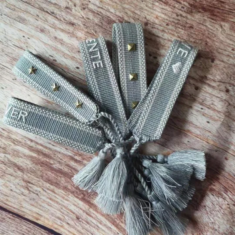 

Super Cute Women Bracelet With Studs Braided Woven Bracelets for Best friends Casual Hip-hop Style