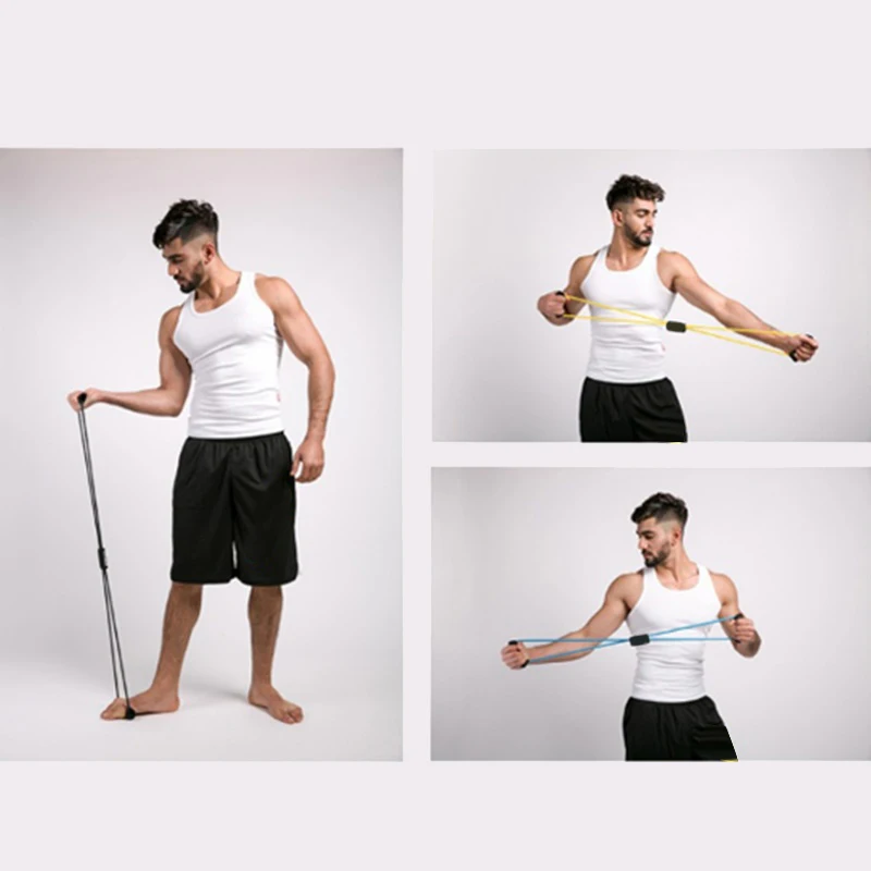 8-образный ралли гель для йоги фитнес-сопротивление 8 слов грудь расширитель