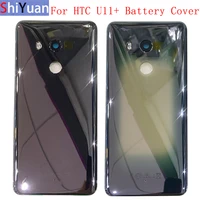 original battery cover rear door with camera lens flash light logo for htc u11 u11 plus back cover replacement parts