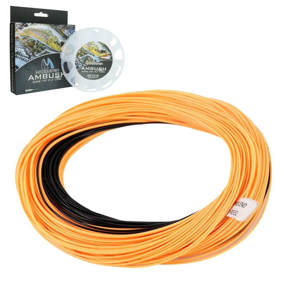 Maximumcatch 100FT 4 8wt Вес вперед плавающая Летающая леска с погружным наконечником