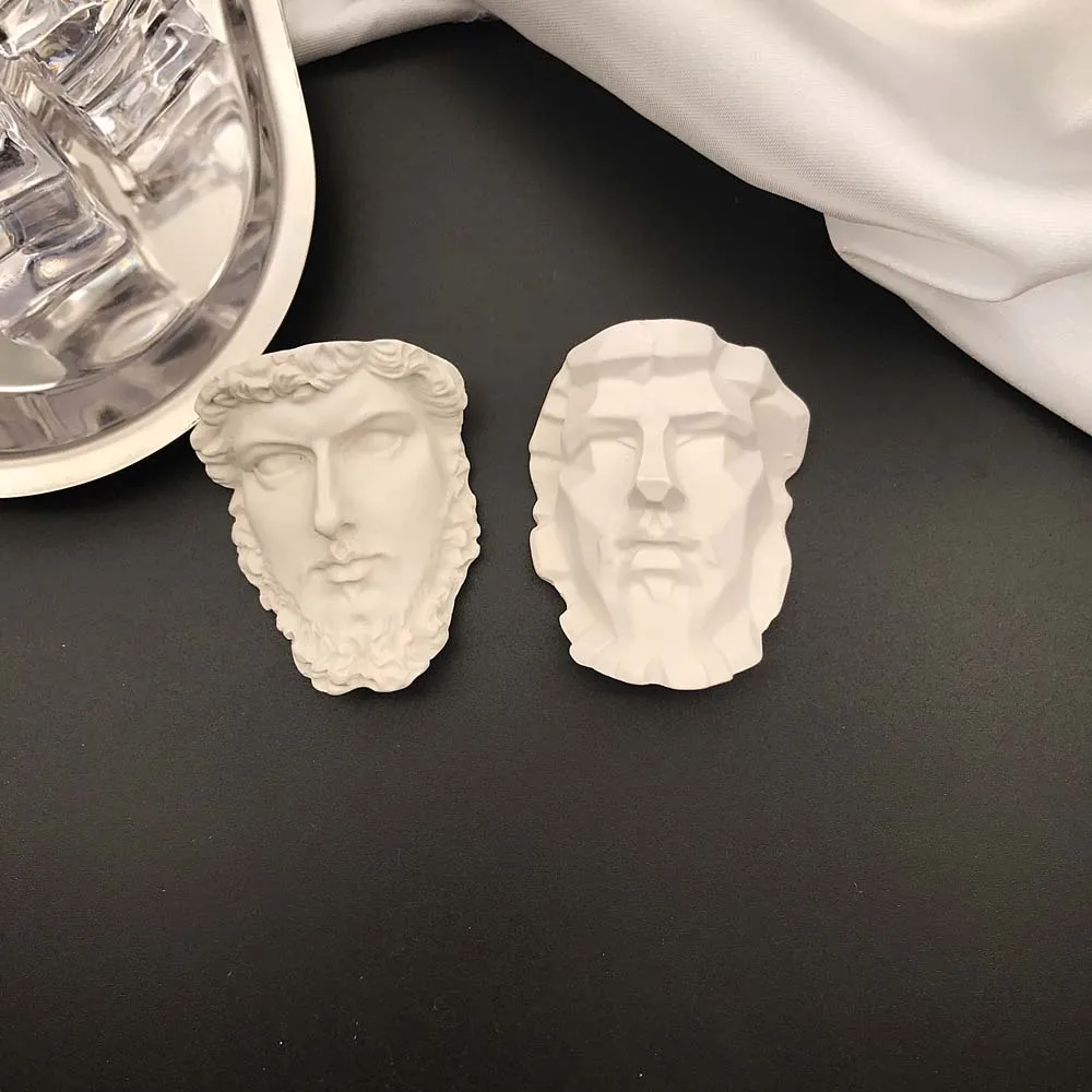 Абстрактный портрет имитация лица пластырь модель из смолы Женская Девушка