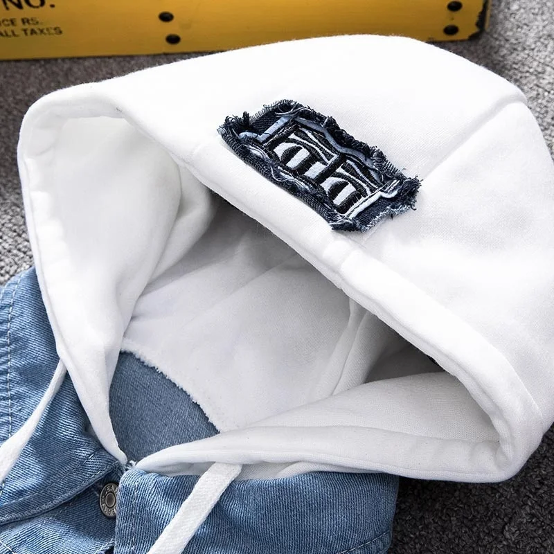 

Autumn and Winter All-match New Denim Jacket Street Style Hip Hop Hooded Comfortable Loose Loose Jacket Men S Fashion Trend