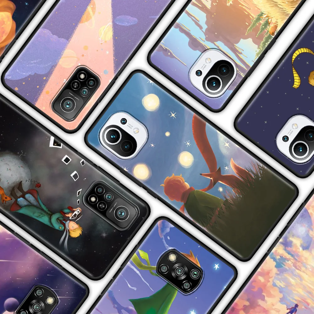 

Art Little Prince Silicone Phone Case for Xiaomi Mi Poco X3 Pro M3 Pro 5G F3 Pocophone F1 Protection Cover