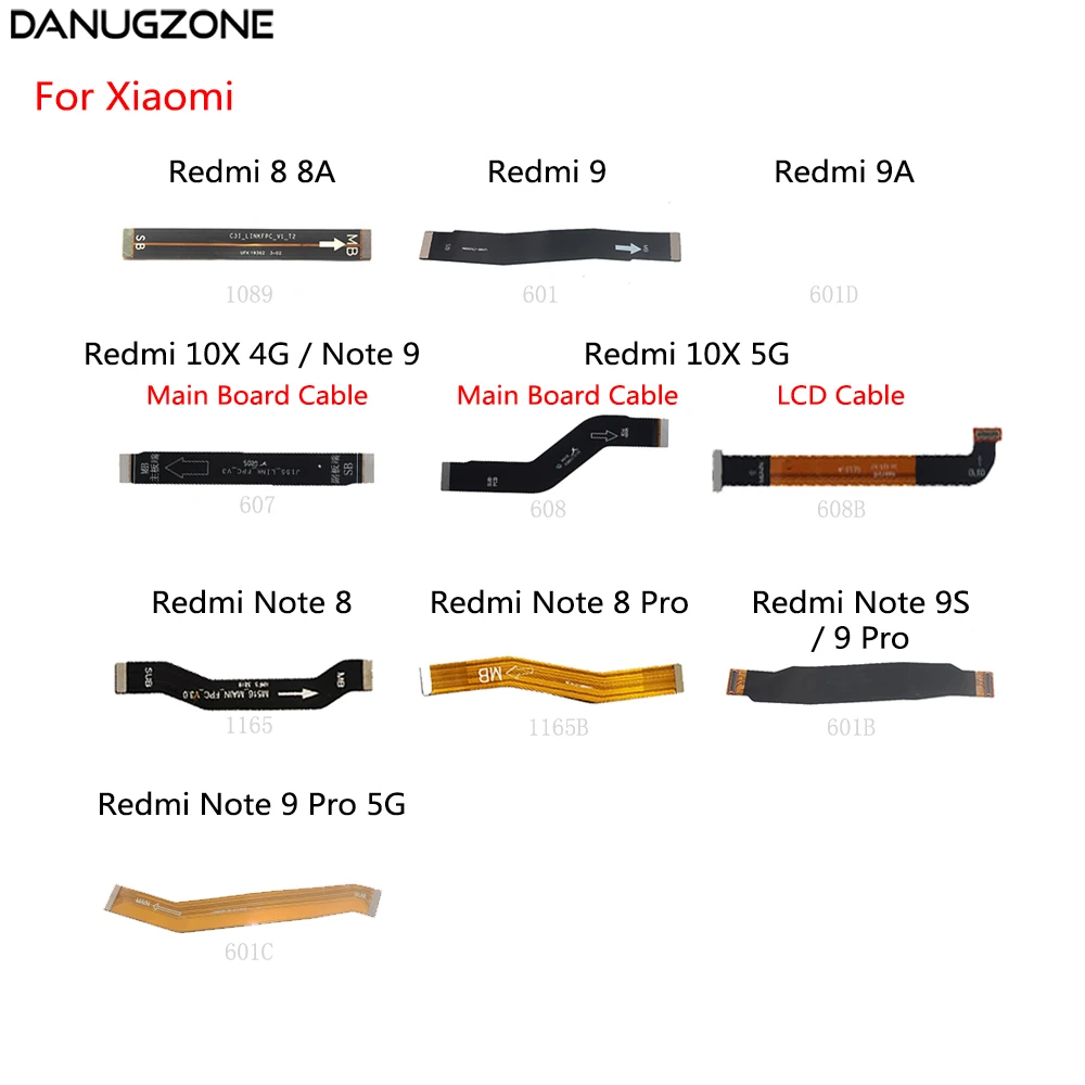 

LCD Display Main Board Connect Cable Motherboard Flex Cable For Xiaomi Redmi NOTE 8 Pro 8A 9 9A 10X 4G 5G 9S