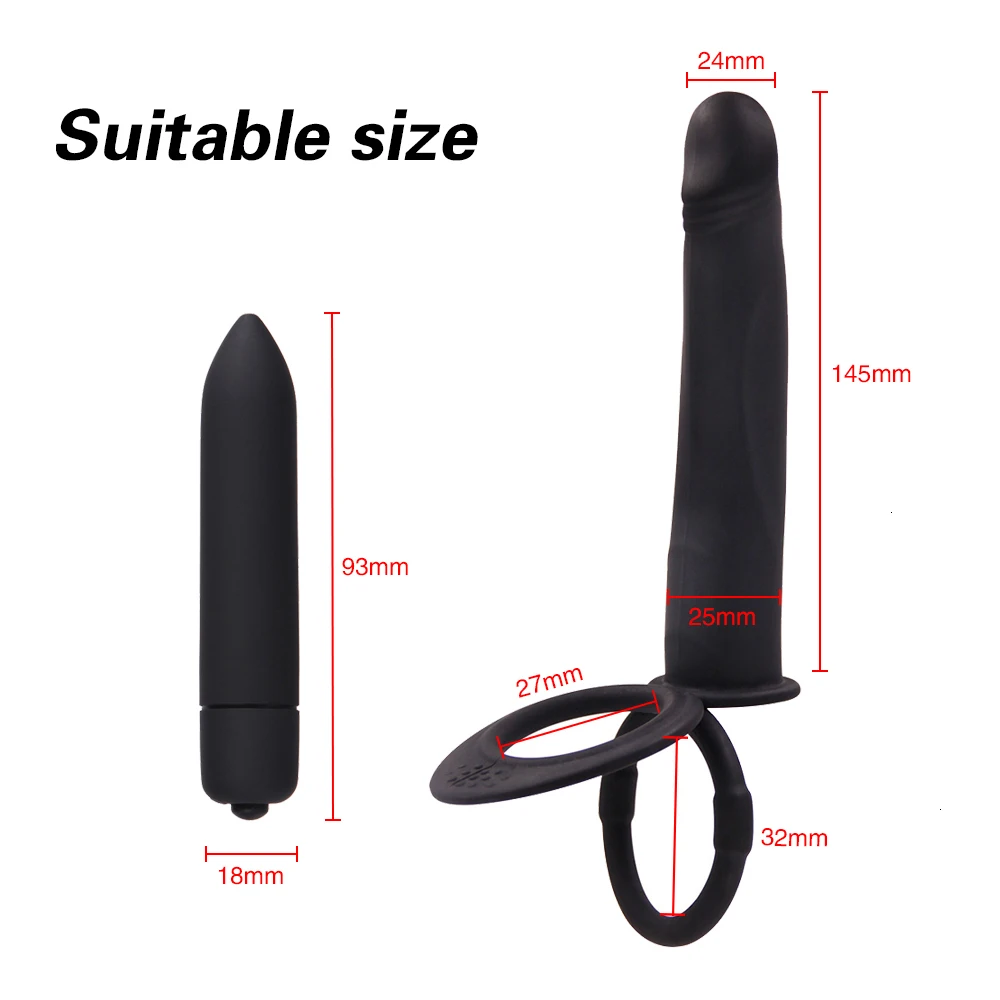 Искусственный пенис страпон фаллоимитатор двойного проникновения секс-игрушки