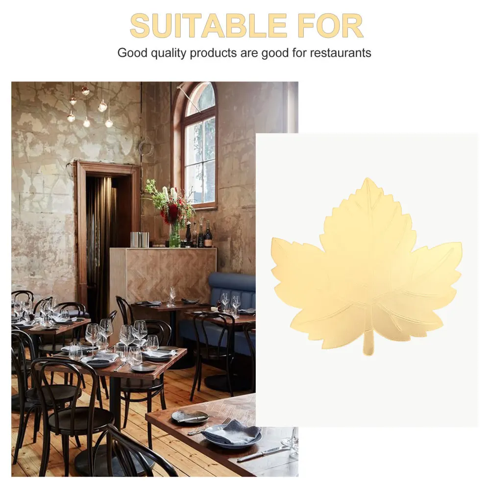 4 шт. маслонепроницаемый клен салфетка под тарелку с лиственным рисунком