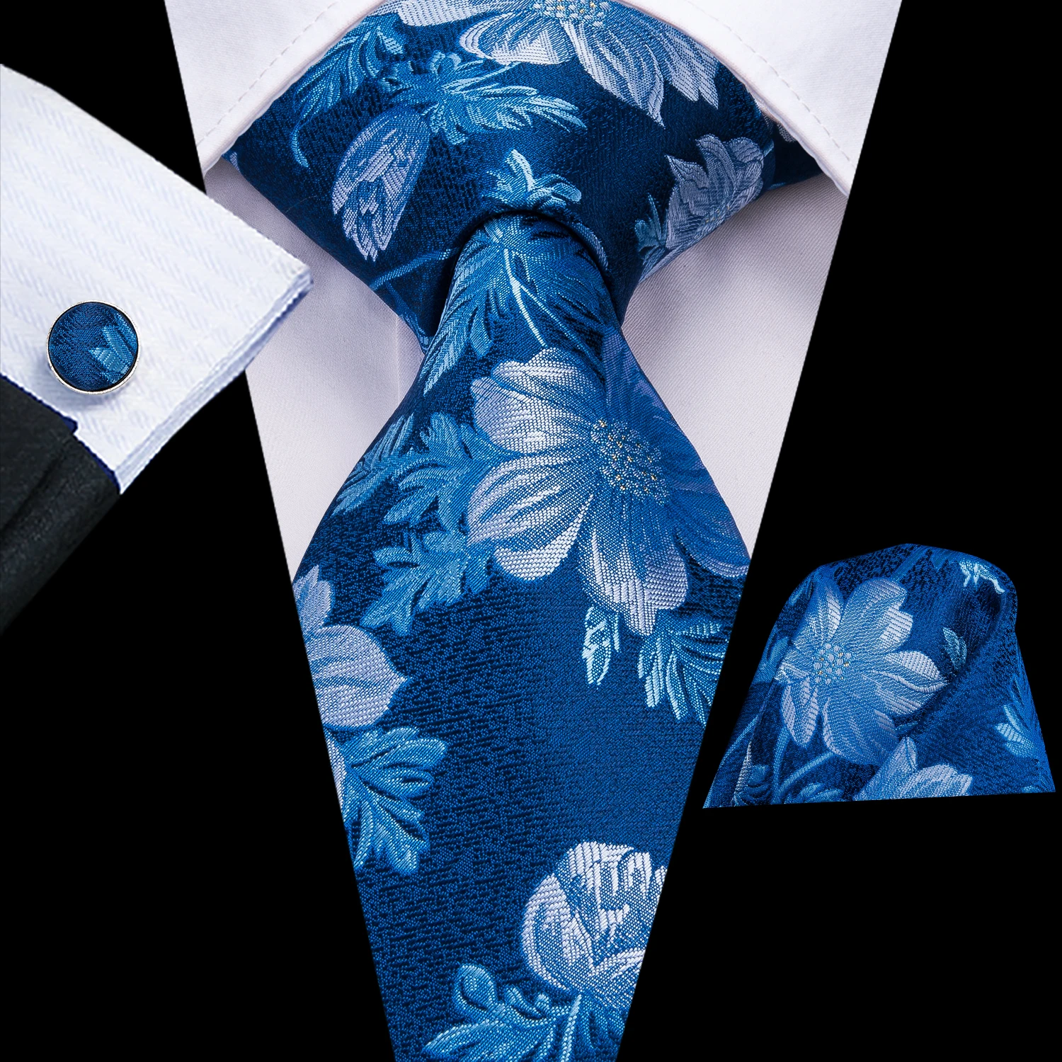 Фото Hi-Tie Роскошные Цветочные Пейсли галстуки для мужчин мужские Desigenr красный зеленый снег Галстуки для рождества взрослый шелковый галстук Hanky ... №3