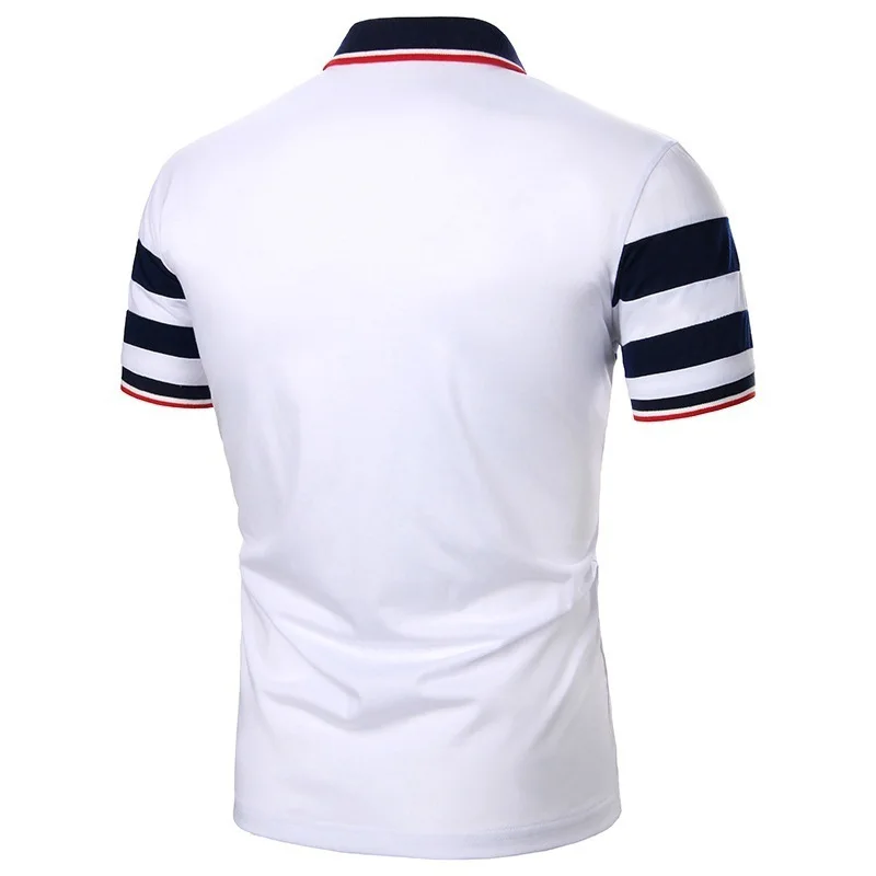 European And American Men’s Short-sleeved T-shirt Fashion Two-color Stitching Design Casual | Мужская одежда