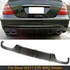 Автомобильный диффузор для заднего бампера, спойлер для Mercedes Benz E класса W211 E55 AMG Sedan 4 Door 2002-2006, диффузор для заднего бампера