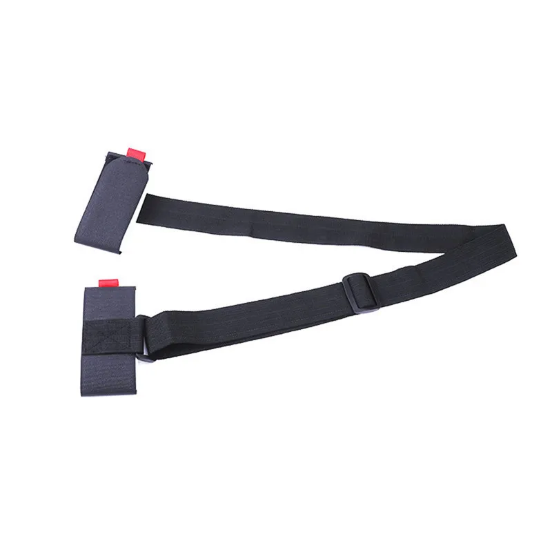 Adjustable Ski Pole Shoulder Hand Carrying Eyelashes Straps Porter Hook Loop Protection Black Nylon Grip Belt Bag | Спорт и