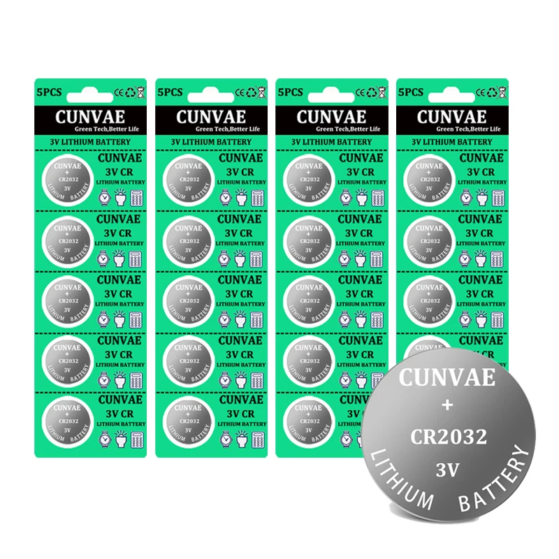 Battery cr2032 3v button cell coin batteries cr 2032 ECR2032 For Toys Watches Computer Car key