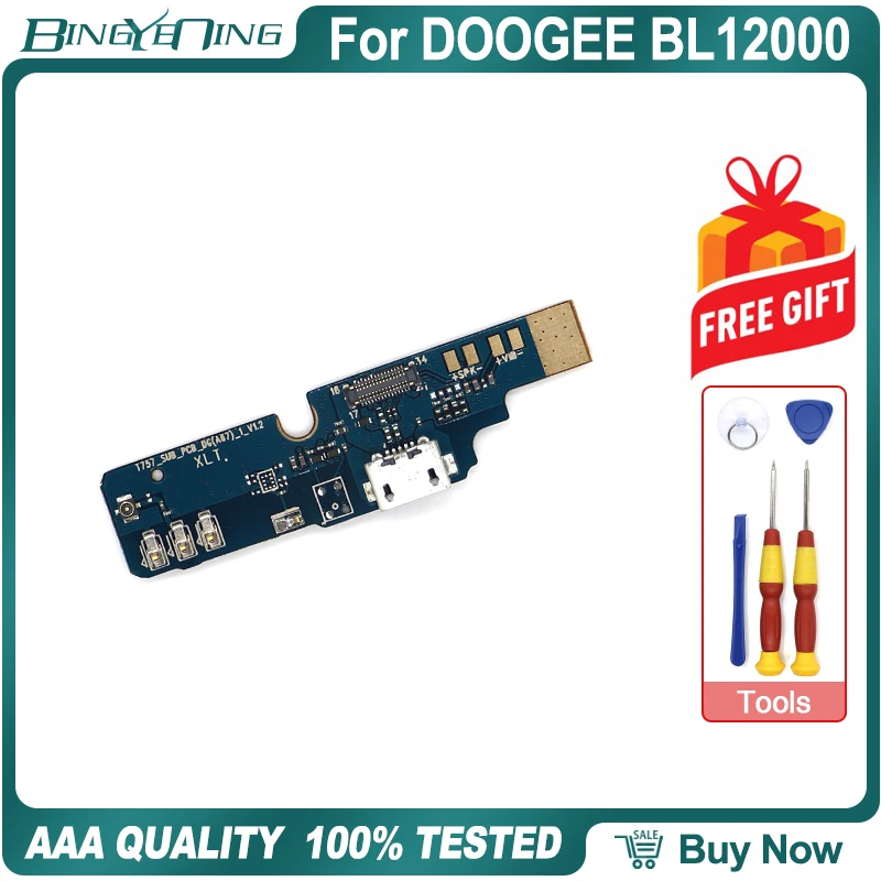 100% Новый оригинальный USB порт для DOOGEE BL12000 плата зарядки с вибратором громкий