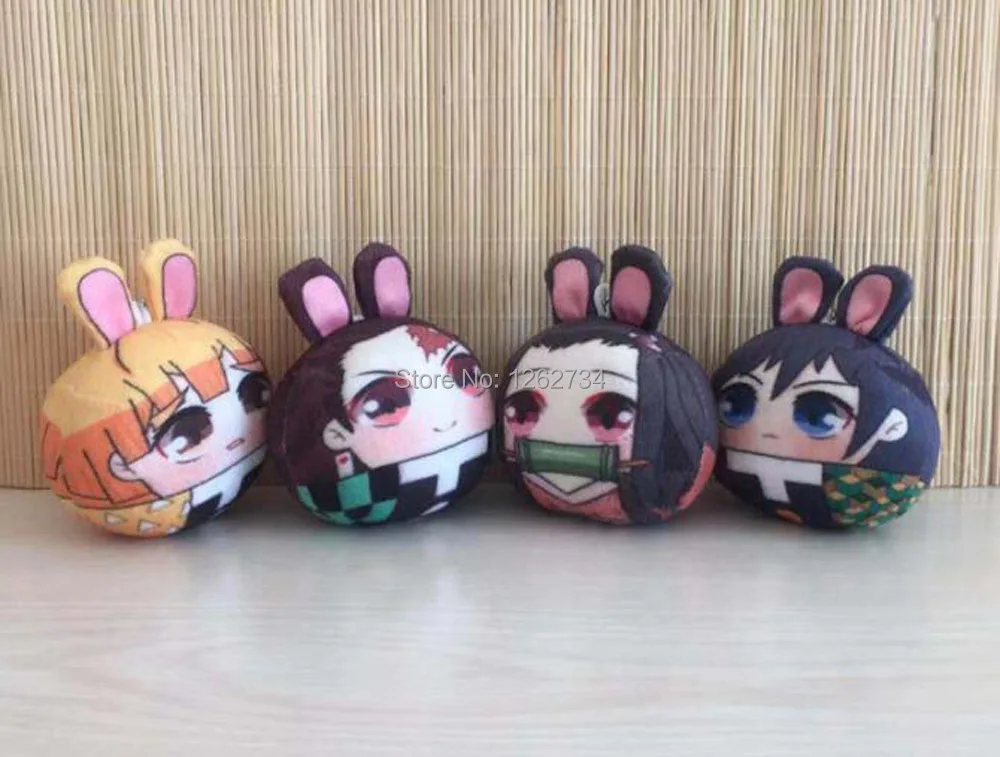 10 шт/партия демон убийца Kimetsu без Yaiba камадо Nezuko Tanjirou Hashibira Inosuke см плюшевый брелок