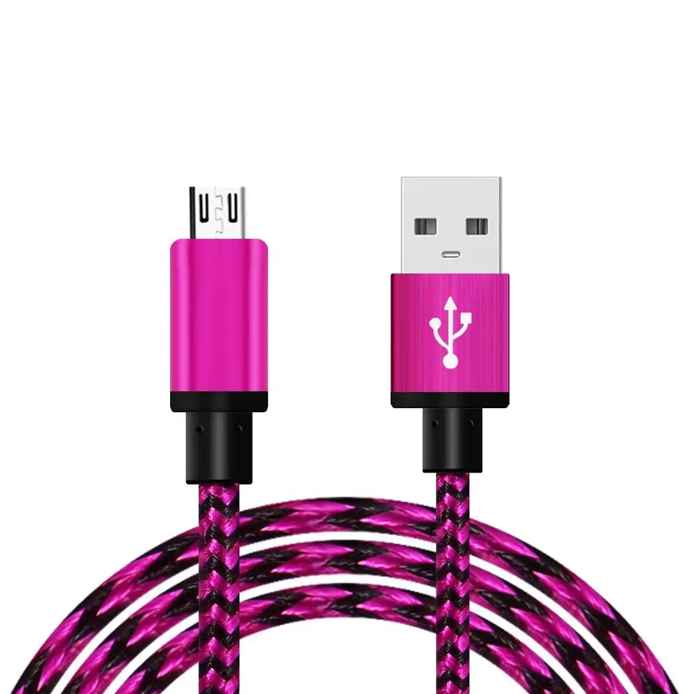 Кабель Micro USB для быстрой зарядки нейлоновый шнур синхронизации данных и