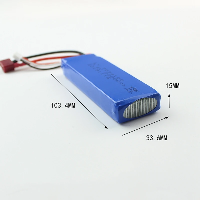 

7.4V 2200MAh Lipo Battery 2S for Wltoys 144001 124018 124019 RC Car