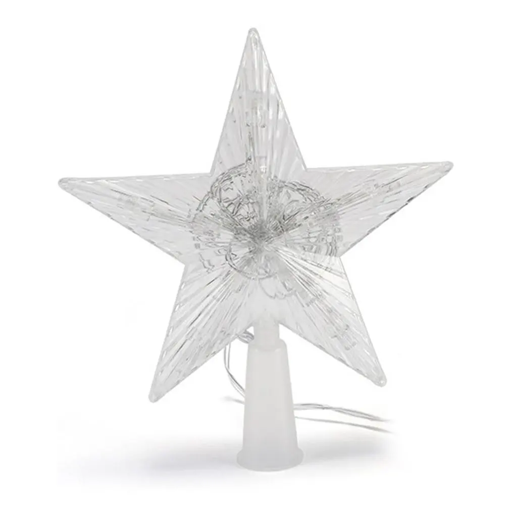 

New Five-pointed Star Christmas Decorative Colorful Lights Christmas Tree Luminous Star Lamp String Flashing Decorative Lamp