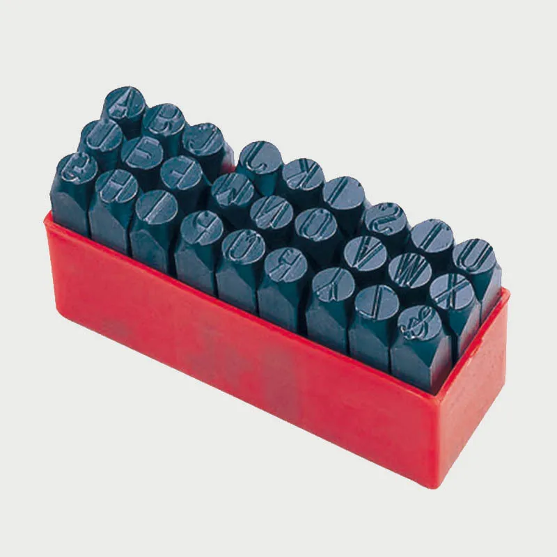 27 шт./компл. набор штампов букв алфавита стальной металлический кейс для