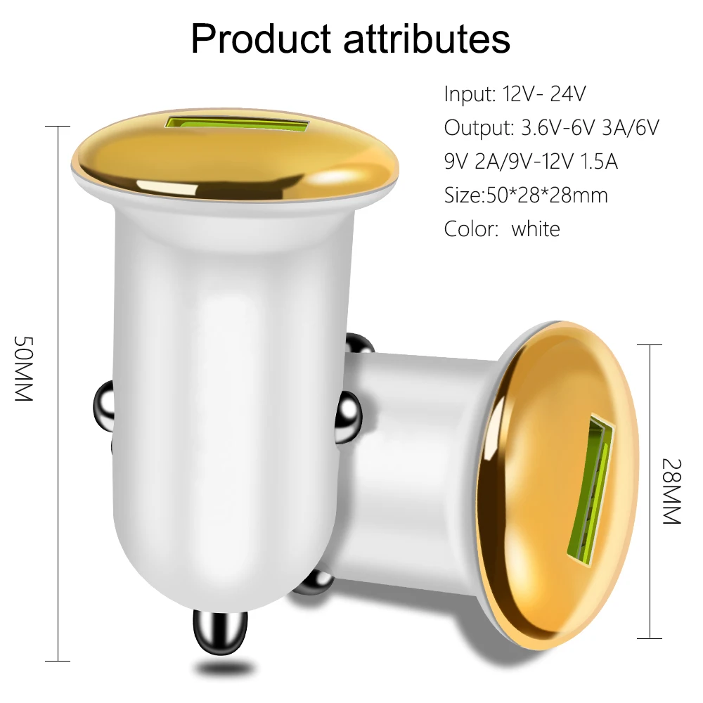 Car USB Charger Quick Charge 3.0 Mobile Phone Fast for Samsung Xiaomi Tablet &amp Micro Cable 1m | Мобильные телефоны и