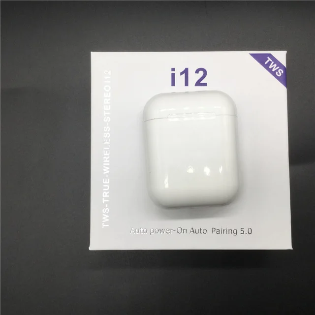 Оригинальные i12 TWS беспроводные наушники Bluetooth гарнитура невидимые для смартфона
