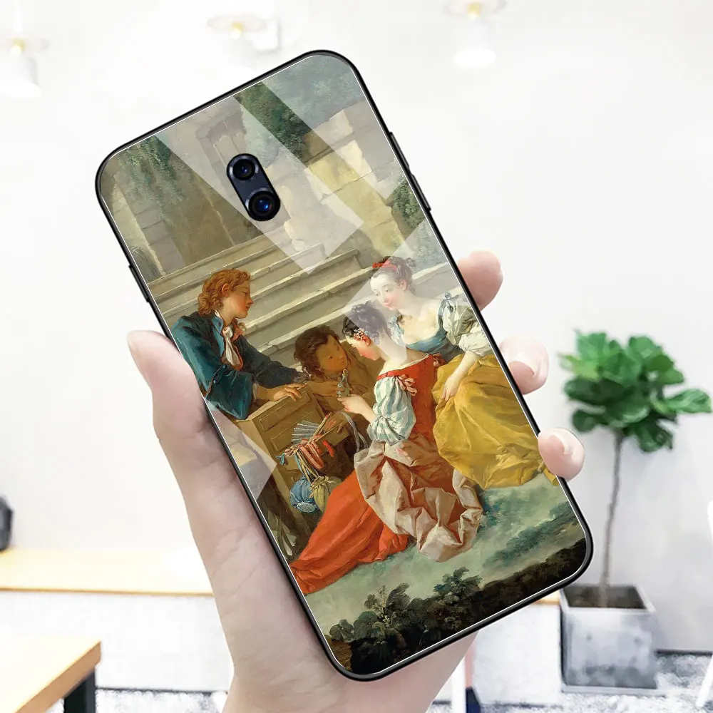 Чехол для Oppo R11s plus стеклянная задняя панель настенный Западный чехол R9 R9S R11 R11S Plus