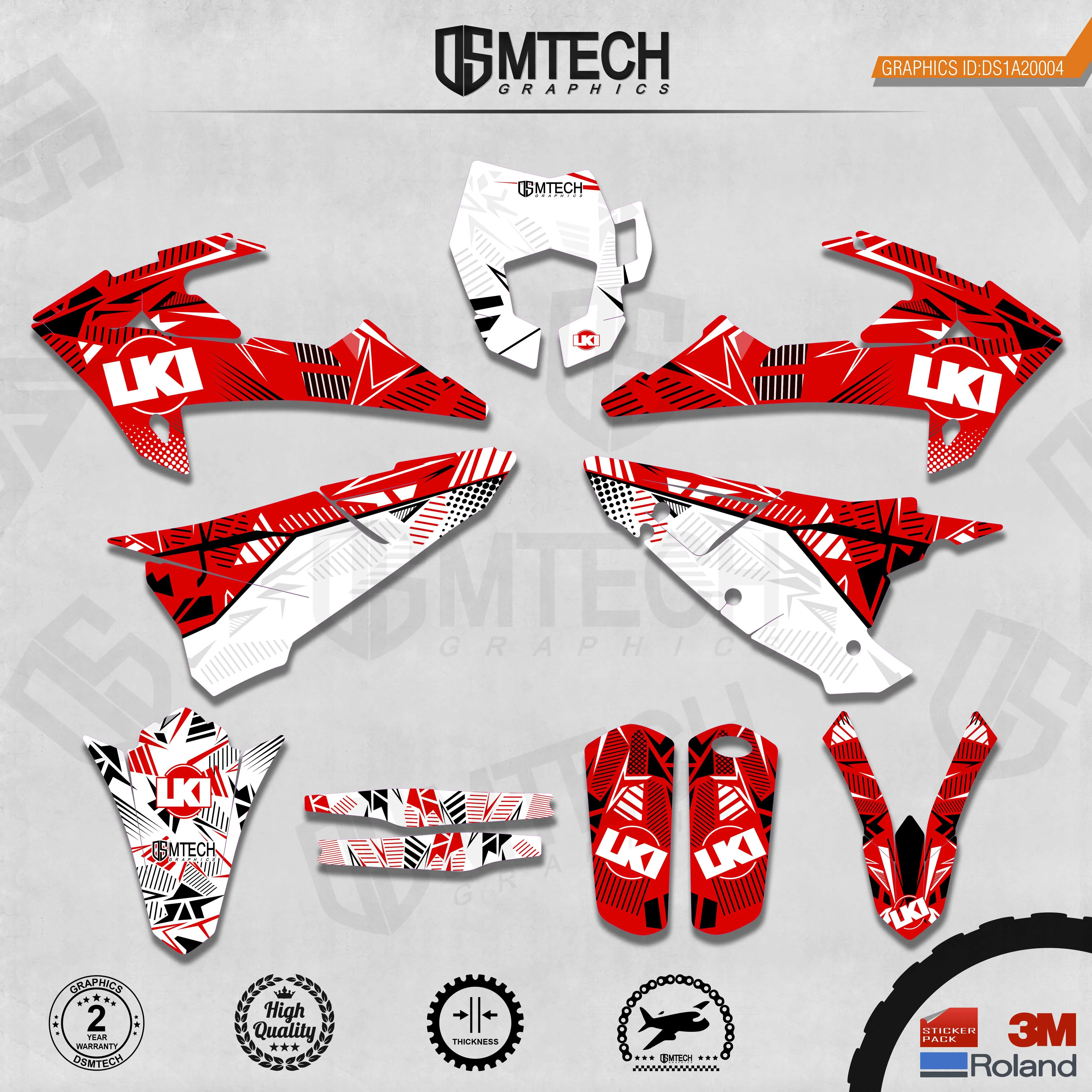 DSMTECH Customized Team Graphics Backgrounds Decals 3M Custom Stickers For GASGAS 2018 2019 2020  EC 004