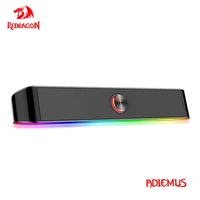 REDRAGON GS560 Adiemus aux 3.5mm stereo surround music smart RGB speakers column sound bar for computer PC notebook loudspeakers 1