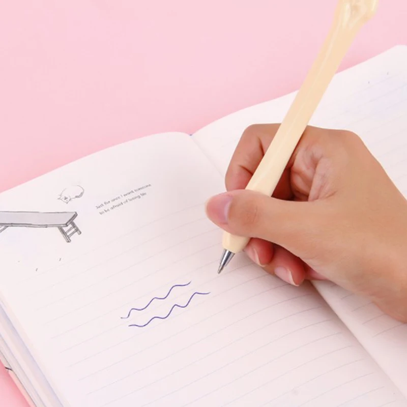 Новинка Кость шариковая ручка в форме цветка пера пополнения чернил Написание